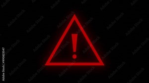 Red exclamation mark with glitch effect. Perfect for digital ads, web banners, and game themes. Adds a dramatic, tech-savvy visual.