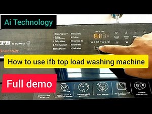 IFB 8Kg Top Load Washing Machine Demo | IFB TL801MB1S/TL801MG/TL801AG1/TL801EP1/TL801EP1S/TL801MS2ID