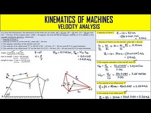 Problem on Velocity Analysis Video Lecture | Theory of Machines (TOM) - Mechanical Engineering