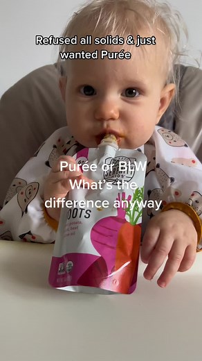 Our pediatrician told us food before one is just for fun, and I’m fine living by that. I don’t believe we’re “making a picky eater” by letting her have something familiar (i.e. purée) when she’s really not into the 2-3 BLW style foods we offer. I like being flexible. She seems to do better this way too. #blw #babyledweaning #babyfood #momrelatable #newmom #ReadySetLift