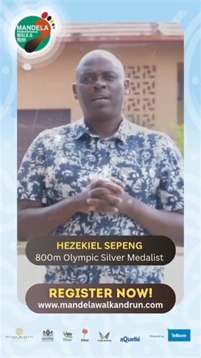 Nelson Mandela Foundation on Instagram: "Olympic silver medallist Hezekiel Sepeng brings his voice to the Mandela Remembrance Walk and Run 2025. His journey as a runner has inspired South Africans for decades and his commitment to unity mirrors the values Mandela lived for. He invites you to join us on Sunday, 7 December at the Union Buildings in Pretoria as we honour Madiba’s legacy on the anniversary of his passing. Walk or run with us in a space built on connection, reflection and shared purp