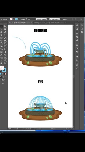 🔥 Beginner vs Pro Arc Tool in Illustrator 2026 #Shorts #viral #trending #youtubeshorts