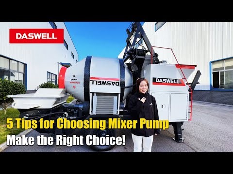 Top 5 Tips for Choosing the Right Concrete Mixer Pump | DASWELL Concrete Pump Solutions