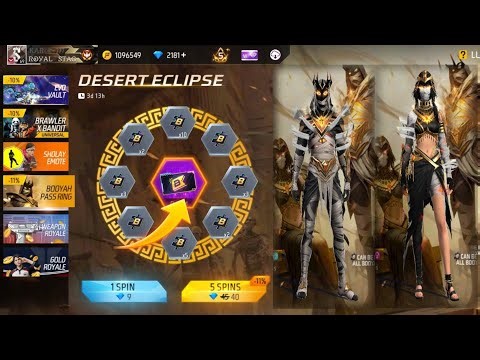 FREE FRIE NEW BOOYAH PASS RING DESERT ECLIPSE BUNDLE