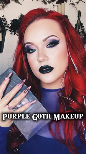 Purple Goth Vampire Makeup | Glampire Look with the HYDE Palette #makeuptutorial
