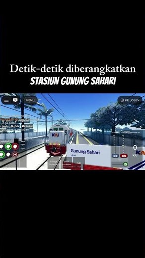 Berangkat dari stasiun Gunung sahari Game Roblox [incorails]