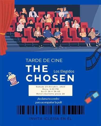 TARDE DE CINE. #seguidores #fe #facebookviral #paz #profetico #iglesiaenel #amor