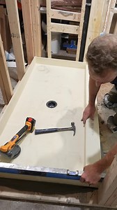 9.3K views · 57 reactions |  Tile Redi Shower Pan with Large Floor Tile  Enroll in Tile Redi Shower Course and get 10% off all Tile Redi Products  www.bathroomremodelingteacher.com #DIY #tile #bath | Bathroom Remodeling Teacher | Facebook