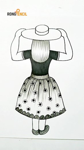 #girldrawing #art #drawing #easydrawing | Rong Pencil