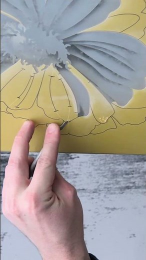 How Our Custom Frosted Glass Designs Are Made #glassdoor #glassart #decorativeglass #interiordesign