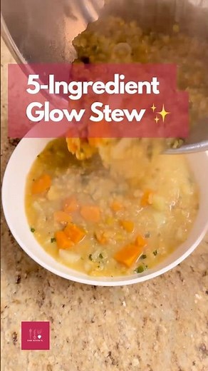 🥣 Red Lentil–Sweet Potato Glow Stew ✨ 5-Ingredient Cozy Magic!