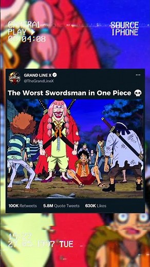 The Worst Swordsman in One Piece 💀#shorts