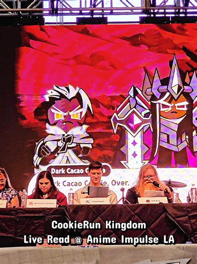 @Gabi Hankins-Manoukian @CJ Pawlikowski | CRK VA live read @ Anime Impulse LA #cookierunkingdom #crk #animeimpulse