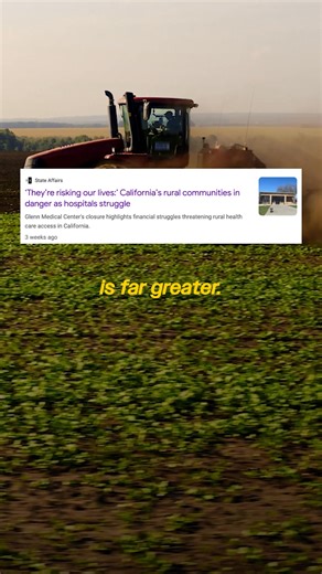 Federal budget cuts are forcing rural hospitals to close and putting rural communities' lives at risk. In an emergency, driving over 30 miles to your closest clinic could be a death sentence. Rural communities desperately still need access to care! | The California Endowment