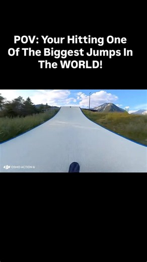 POV: One Of The Biggest Jumps In The WORLD! #snowboarding