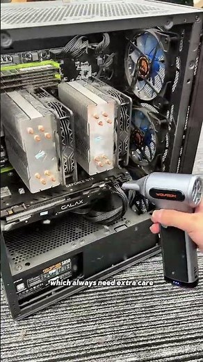 Reusable Electric Air Duster for Keyboard, PC & Desk Cleaning
