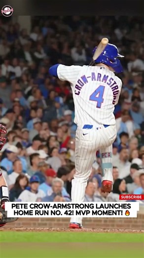 PETE CROW-ARMSTRONG LAUNCHES HOME RUN NO. 42! MVP MOMENT! 🔥 | Pitch Perfect Highlights | #shorts