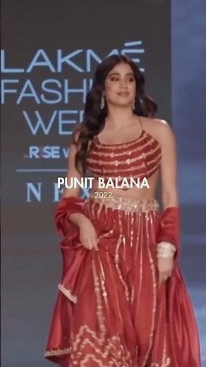 Janhvi Kapoor 🔥 Stunning Ramp Walk Evolution | Lakme Fashion Week Looks Over The Years #FashionQueen
