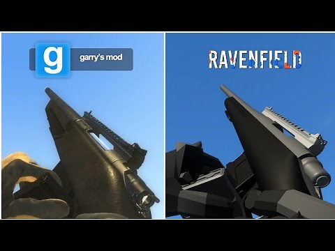 Garry's Mod MW SWEPs vs Ravenfield EA26 Custom Weapons - MW2019 Weapons Reload Comparison