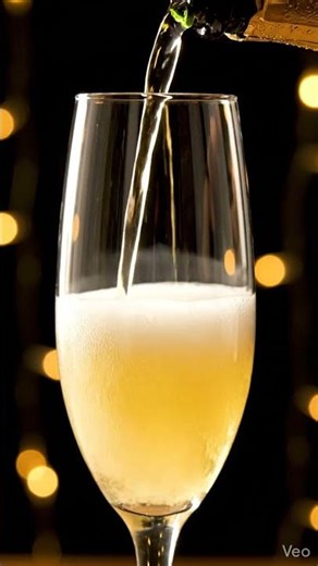 Champagne Pour with Bubbles – New Year ASMR #ASMR #OddlySatisfying #ViralASMR #Shorts #BubblySound
