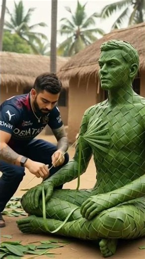 virat kohli green leaves video #craft #ai #viratkohli