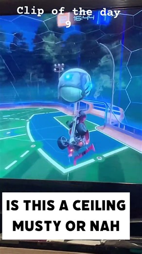 Is his a ceiling musty comment a goal i should score #rocketleague #twelfthman #rlsideswipe #coolie
