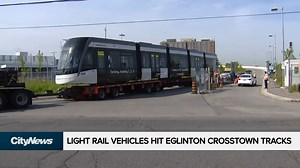 7.7K views · 89 reactions | Six light rail vehicles have been moved out of storage and placed on the tracks of the Eglinton Crosstown LRT. Metrolinx says they will begin testing the vehicles later this month. Crosstown construction is expected to be completed in 2022. | CityNews Toronto | Facebook