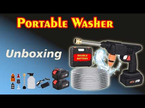 Portable Car Washer #car #carwash #portable #48v
