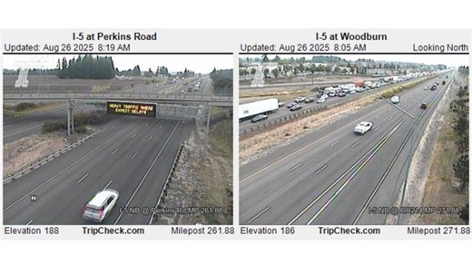Interstate 5 south of Woodburn reopens after deadly crash involving wrong-way driver
