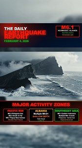 🌍 Daily Earthquake Report | Feb 4, 2026 🌍 Strong seismic activity continued over the past 24 hours, highlighted by a magnitude 6.1 earthquake in the Kermadec Islands near New Zealand. A separate video covering that event is already up on our page. Additional magnitude 5 earthquakes followed across the Philippine Sea near Japan, Papua New Guinea, south of Fiji, and eastern Indonesia, with widespread magnitude 4 activity also recorded across Europe, Asia, the Pacific, and the Americas. If anythi