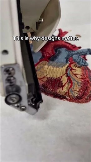 Anatomy Heart exclusive machine embroidery design #embroidery #foryou #fypシ #art