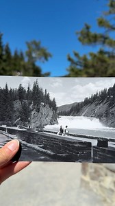 📷Historic charm and modern beauty! From vintage snapshots to today’s breathtaking views ⛰️ Learn more about how Parks Canada ensures this beautiful place remains healthy and intact for future generations here: https://parks.canada.ca/pn-np/ab/banff/nature/conservation | Banff National Park
