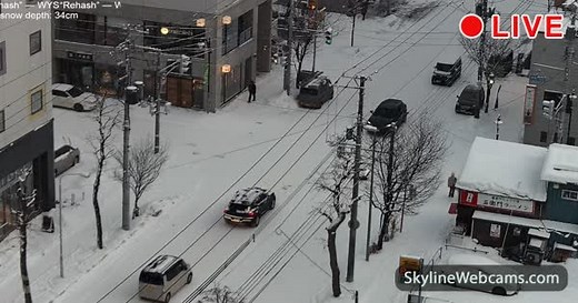 【LIVE】 Live Cam Streets of Sapporo - Japan | SkylineWebcams