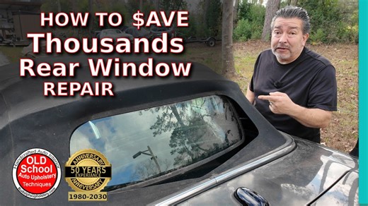 50 years of lessons: repairing soft top convertible windows