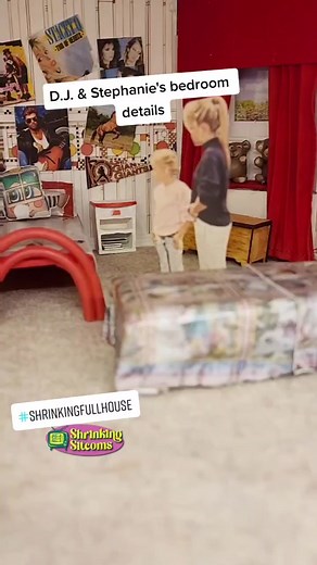 Exploring DJ & Stephanie's Bedroom Details in the Full House Dollhouse