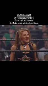 But Ashley just says it: “Mickie James is a psycho!” Mickie celebrates Trish Stratus' perceived love for her, because she counted her pin on Massaro the night before at the 2006 Royal Rumble An outstanding storyline, from Mickie herself, so well told (and sold) #OnThisDayInWWE | On This Day in WWE