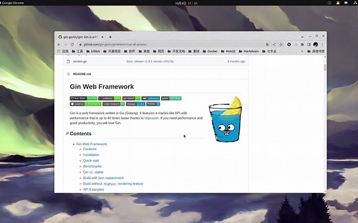 gin框架GitHub官方文档解释教程
