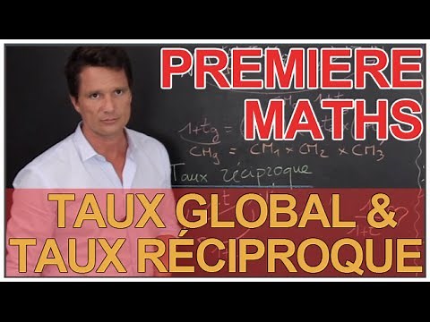 Global rate & reciprocal rate - Maths 1ère - Les Bons Profs