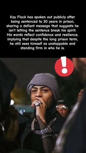 Kay Flock Responds after 30-year Prison Sentence “This ain’t stopping a real one” #kayflock #shorts