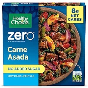Healthy Choice Zero Carne Asada Bowl, Low Carb Lifestyle, Single Serve Frozen Meal, 9.25 oz, (frozen)