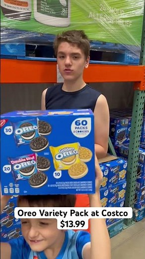 Double Stuffed Oreo and Golden Oreo Variety Pack at Costco #shorts