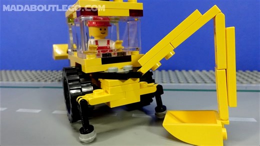 乐高城市挖掘机定格动画创意短片