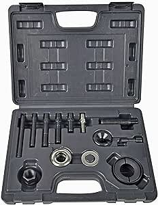 14pcs Pulley Puller and Installer Kit, Power Steering Puller and Installer Set for Water Pump, Vacuum Pump Pulleys Installation Remover on Most Engines