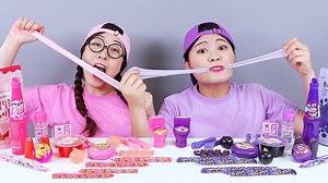 565K views · 6.8K reactions | Pink Jelly VS Purple Jelly Challenge DONA | DONA English | Facebook
