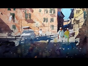 Watercolor Tutorial - How to use the Splattering Technique by Tim Wilmot #35