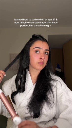 I use the @Conair Haircare curler & @TRESemmé heat protectant