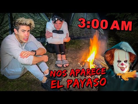 WE SPENT THE NIGHT IN THE YARD AND THE CLOWN APPEARS TO US