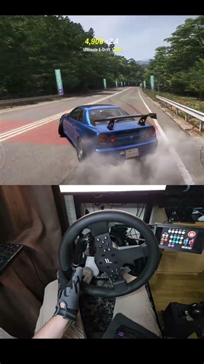 POV Drift in Nissan Skyline GT-R V-Spec II FH6 Fanatec Gameplay #forza #fh6 #skyline #drift #game