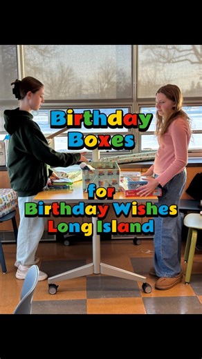 🎁 Birthday Boxes in action!💛 Our amazing teens came together to wrap boxes, pack gifts, and spread joy to help children in need feel truly celebrated on their birthday. 🎁 Thanks to the generosity of our community, these boxes are filled with fun, kindness, and care. All birthday boxes will be given to Birthday Wishes Long Island, helping turn one hour of service into countless smiles. #birthdayboxes #birthdaywishes #communityservice | North Bellmore Public Library
