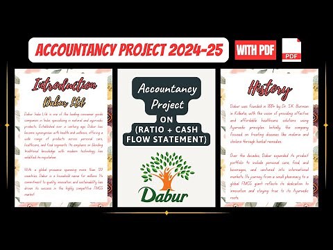Accountancy Project Class 12th 2024-25 | Specific Project On Dabur (Ratio + Cash Flow Statement)